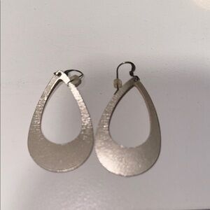 Nickel and Suede Leather Earrings